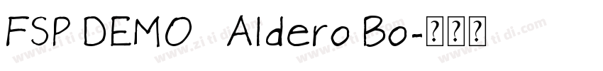 FSP DEMO   Aldero Bo字体转换